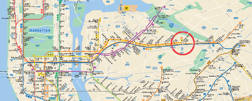 Train stations map & real estate
